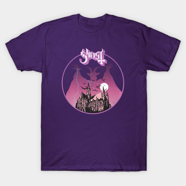 Ghost Purple T-Shirt by Punk Fashion